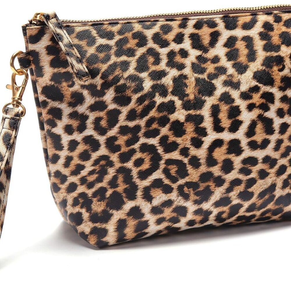 Humble Chic NY Reversible Leopard Tote Set + Crossbody EUC - Picture 9 of 15